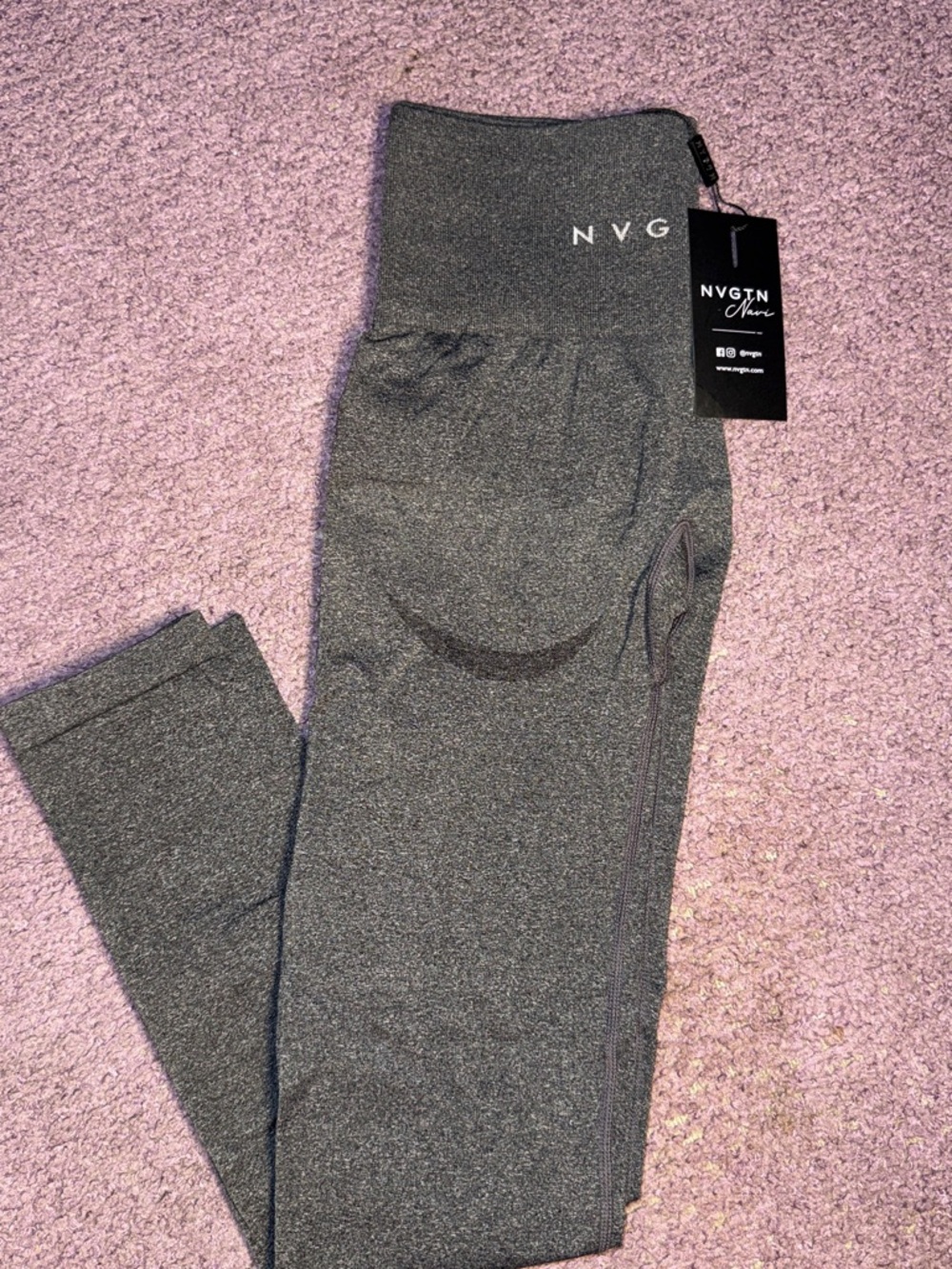 NVGTN Active High-Waist Dark Grey Leggings *BRAND NEW*